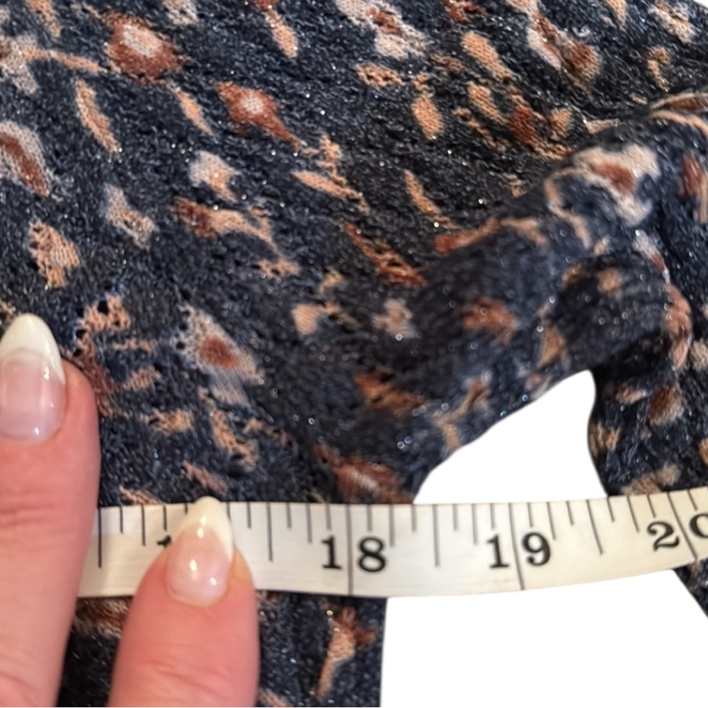 Zara Floral Cowl Neck Sweater - Black and Brown - Picture 6 of 13
